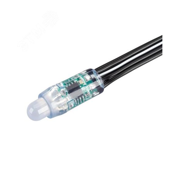 Герметичный управляемый модуль DMX-UVR-D12 5V RGB (0.3W, IP67, 90deg) (Arlight, Пластик, 5 лет) Arlight 039171