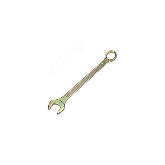 Ключ комбинированный 19 мм, желтый цинк REXANT 12-5813-2