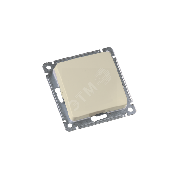 MASTER Звонковая кнопка одноклавишная скрытой установки, в рамку, слоновая кость HEGEL ВС10-431-01