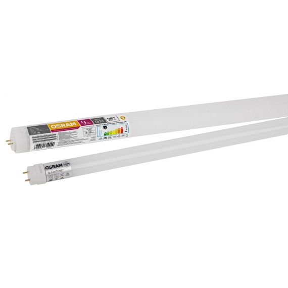 Лампа светодиодная Value трубчатая, 9Вт, 6500К    (холодный белый свет), цоколь G13 OSRAM замена 18 Вт LEDVANCE 4058075710009