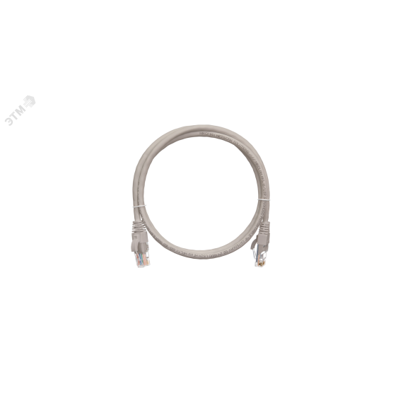 Шнур U/UTP 4 пары, Кат.5e, 2хRJ45/8P8C, T568B, 7х0,205мм, LSZH, черный, 0,5м NIKOMAX/NIKOLAN NMC-PC4UD55B-005-C-BK
