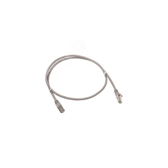 Патч-корд TERACOM PRO Cat.6 экранированный FTP оболочка LSZH серый (1.0м) EKF TRP-6FTP-LSH-1M-GY