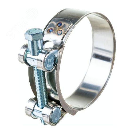 Хомут ленточный с болтом 26-28 W4 нержавеющая сталь 2.1 26-28/18 Н ГОСТ 28191-89 Мир хомутов SIL26-28RB44