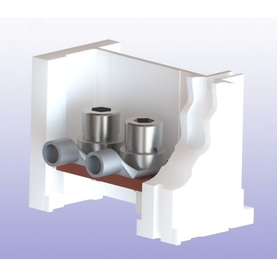 Универсальный комплект крепежа для переднего присоединения медной/алюминиевой шиной или двумя кабелями с кабельными наконечниками М10, (количество 3шт Контактор Ульяновск 4000013