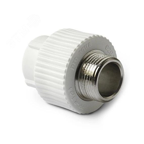 Муфта комбинированная 32 х 3/4' НР полипропиленовая PPR белый PRO AQUA PA23016P