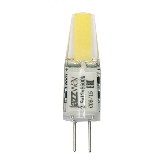 Лампа светодиодная LED 2.5вт G4 12B 200Lm теплый белый COB JazzWay 2855749