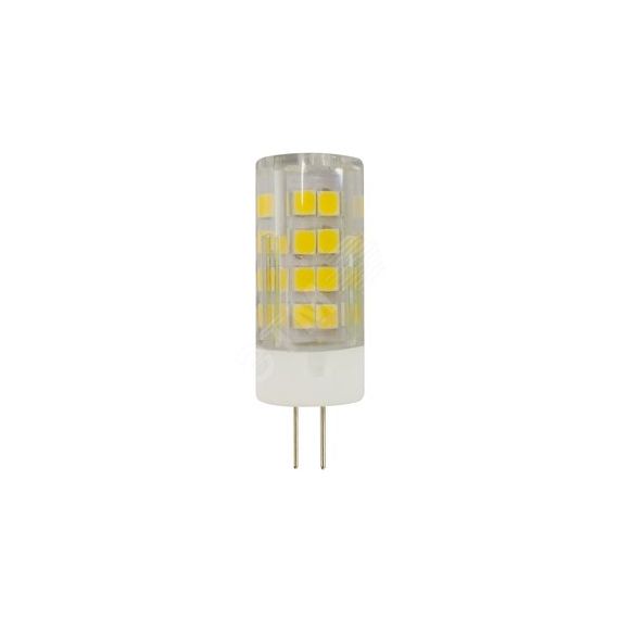 Лампы СВЕТОДИОДНЫЕ СТАНДАРТ LED JC-5W-220V-CER-827-G4 (диод, капсула, 5Вт, тепл, G4) ЭРА Б0027857