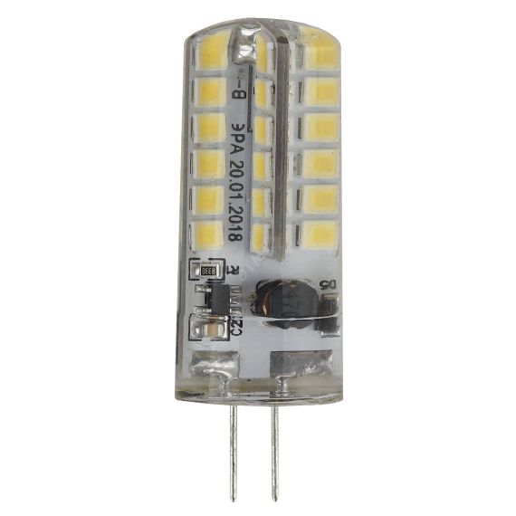 Лампа светодиодная LED 3.5Вт JC 4000К G4 нейтральный капсула 12V ЭРА Б0033196