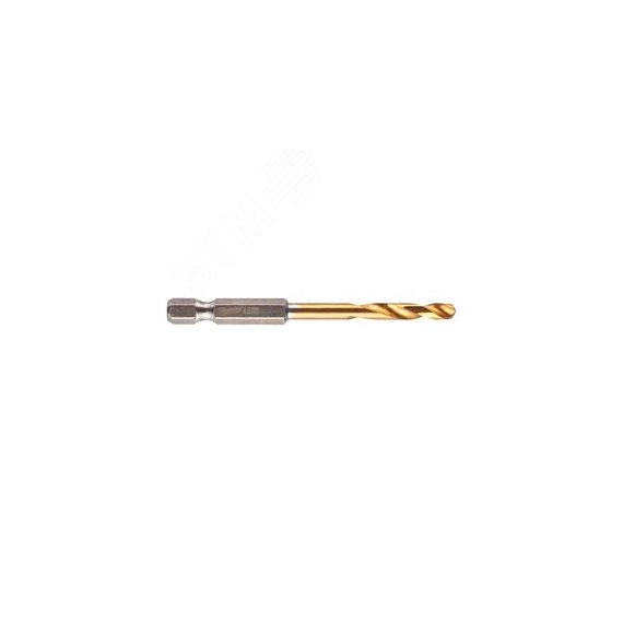 Сверло по металлу RedHEX HSS-G TiN 4.5 мм (1шт) Milwaukee 48894710