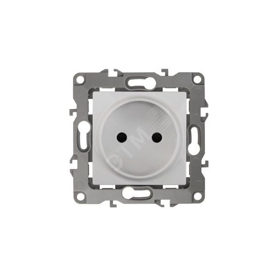 Розетка 2P, 16A-250В, б.л., Эра12, белый, 12-2005-01 ЭРА Б0018981
