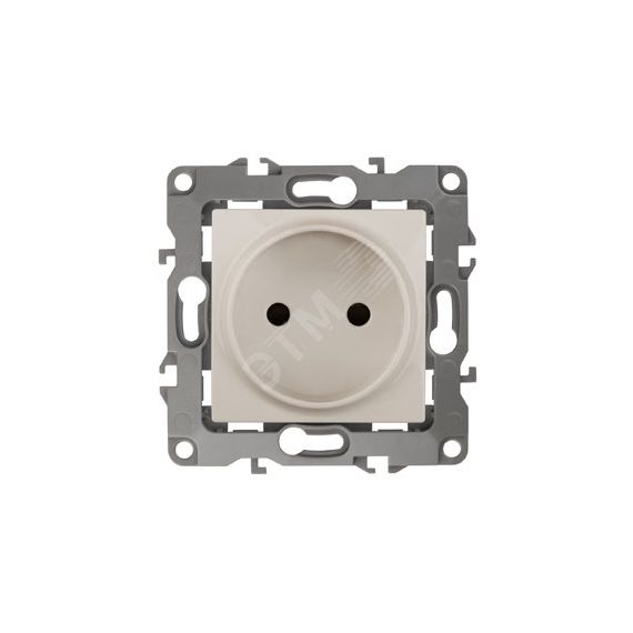 Розетка 2P, 16A-250В, б.л., Эра12, слоновая кость, 12-2005-02 ЭРА Б0018982