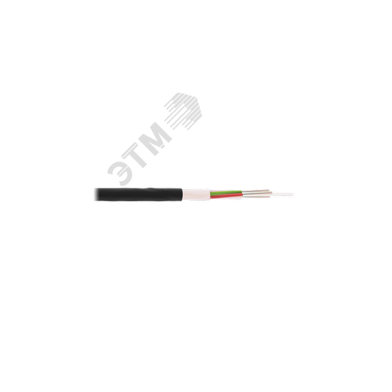 Кабель волоконно-оптический, 4 волокна, SM 9/125 G.657.A1, внешний, со стеклонитями, 6кН,PE, черный NIKOMAX/NIKOLAN NKL-F-004A1S-06B-BK