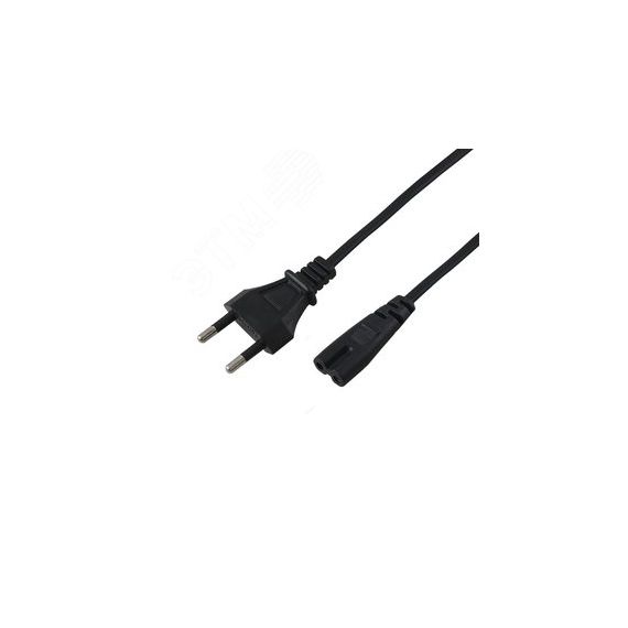 Шнур сетевой, вилка - евроразъем С7, кабель 2x0,5 кв мм, 3 м, REXANT 11-1105
