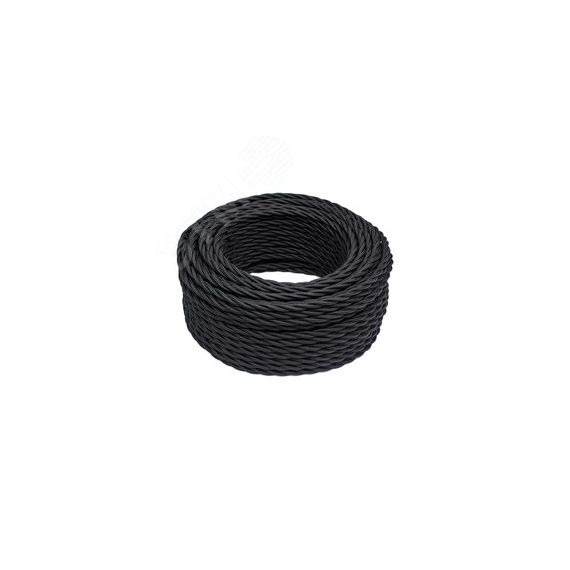 Ретро провод 3х1.5 черный(50м) Бирони B1-434-73-50