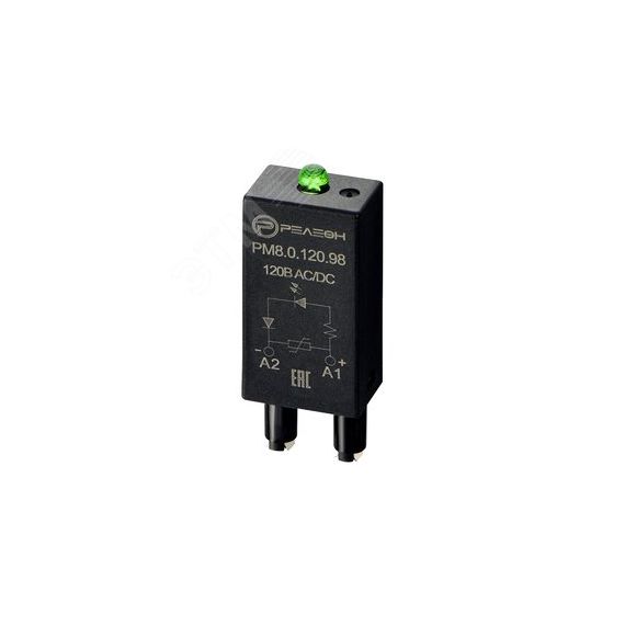 Модуль индикации и защиты, LED + Варистор (120В AC/DC) Релеон PM8012098