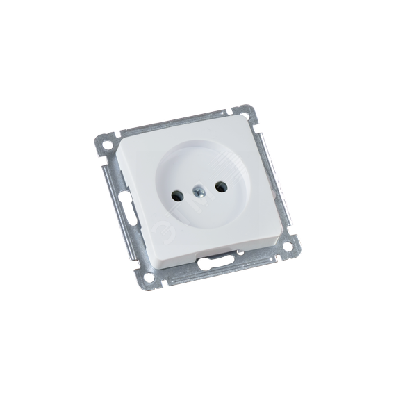 MASTER Розетка одноместная скрытой установки, в рамку, белый HEGEL РС16-401