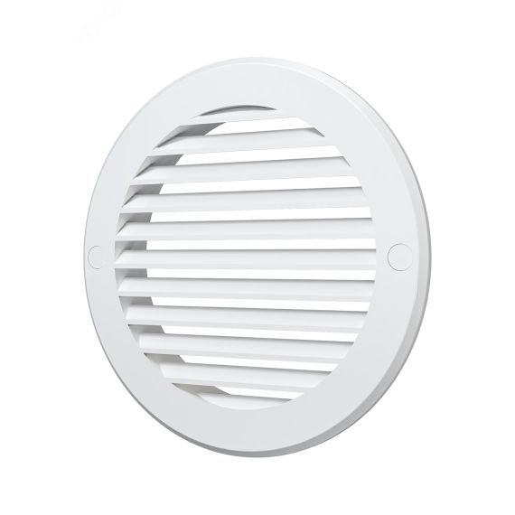 Решетка вентиляционная круглая D161 вытяжная, из ABS пластика, с фланцем D125 ERA 12РК