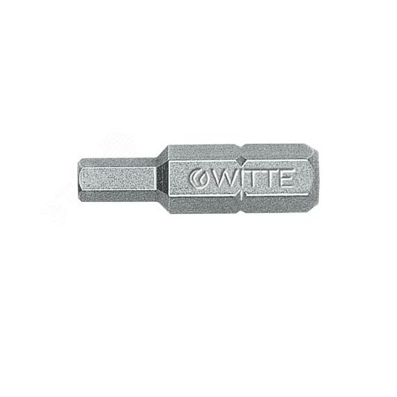 Бита шестигранная H4 х 25 мм 1/4'' C6.3 Industrial WITTE 270842000