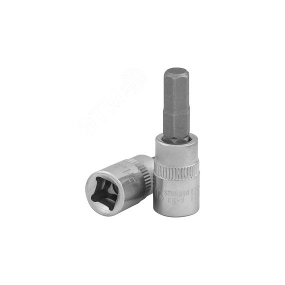 Насадка торцевая 1/4''DR с вставкой-битой шестигранной, H6, 37 мм Jonnesway S09H206
