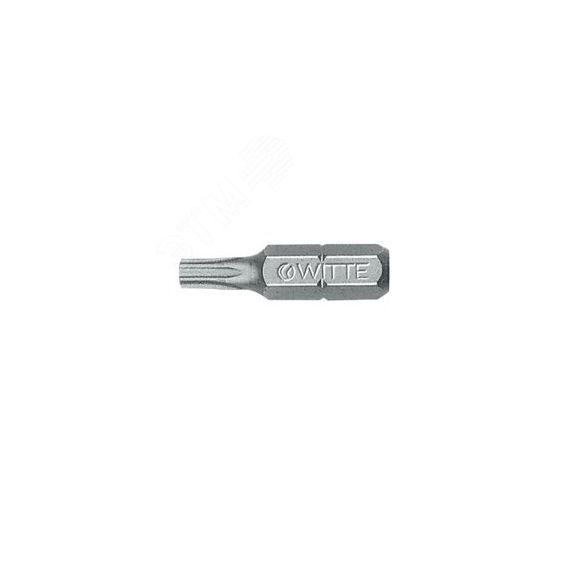 Бита TORX с внутренним отверстием TR9 х 25 мм 1/4'' C6.3 Industrial WITTE 294792000