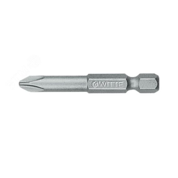 Бита PH2 х 50 мм 1/4'' E6.3 Industrial WITTE 275212000