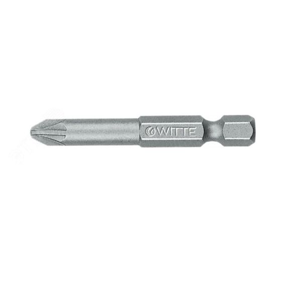 Бита PZ1 х 50 мм 1/4'' E6.3 Industrial WITTE 275452000
