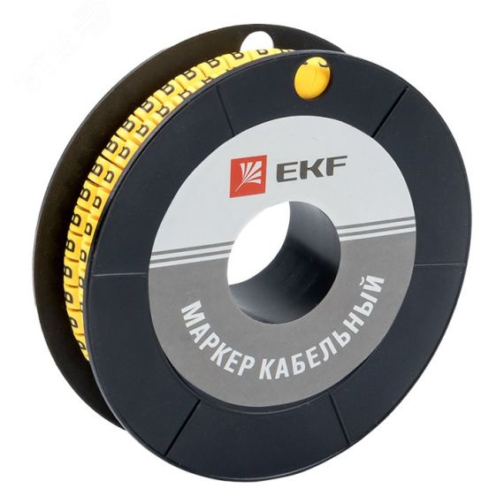 Маркер кабельный 2.5кв.мм B (1000ед) (ЕС-1) EKF plc-KM-2.5-B