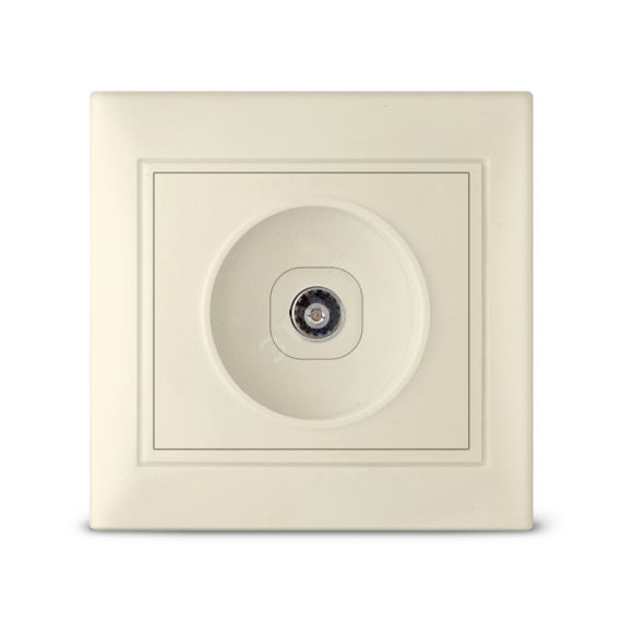 Севиль Розетка TV слоновая кость (ivory) Универсал Б-С0027