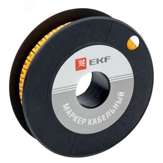 Маркер кабельный 2.5кв.мм 9 (1000ед) (ЕС-1) EKF plc-KM-2.5-9