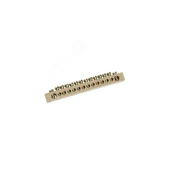 Шина PEN ''земля-ноль'' 6х9 мм 14х2 (14 группхкрепеж по краям), REXANT REXANT 11-2369
