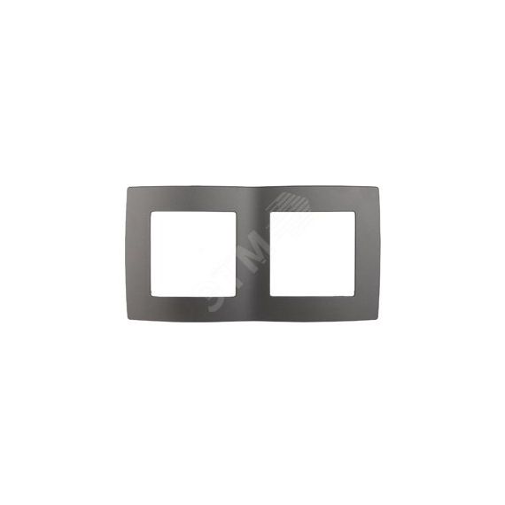 Рамка на 2 поста, Эра12, графит, 12-5002-12 ЭРА Б0019370