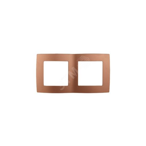 Рамка на 2 поста, Эра12, медь, 12-5002-14 ЭРА Б0019372