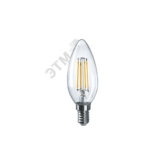 Лампа светодиодная LED 6вт Е14 белый свеча FILAMENT Navigator Group 61356