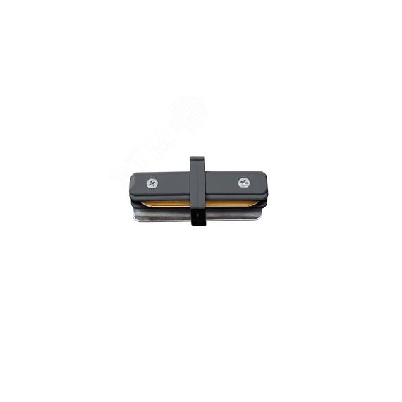 UBX-Q122 G11 BLACK 1 POLYBAG Соединитель для 2-х шинопроводов типа G, прямой внутренний. Однофазный. Черный. ТМ Volpe. Uniel UL-00006050