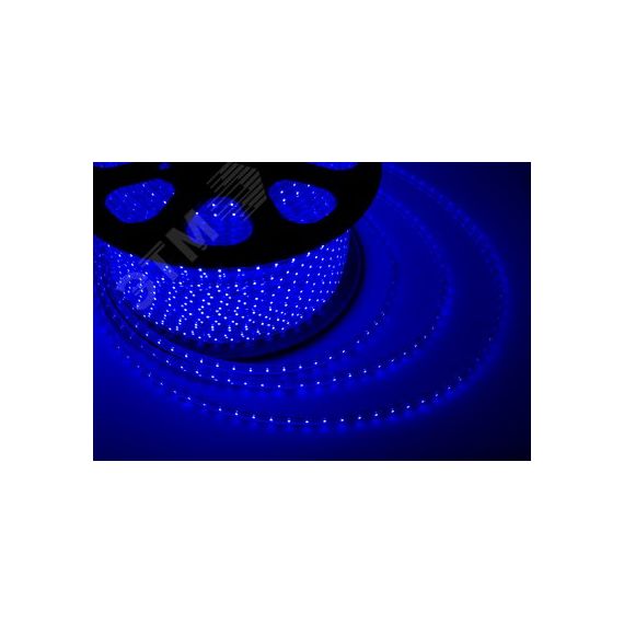 Лента уличная LED герметичная в силиконовой оболочке 220В 13х8мм IP65 SMd5050 60 диодов/метр cиний (бухта 100м) Neon-Night 142-103