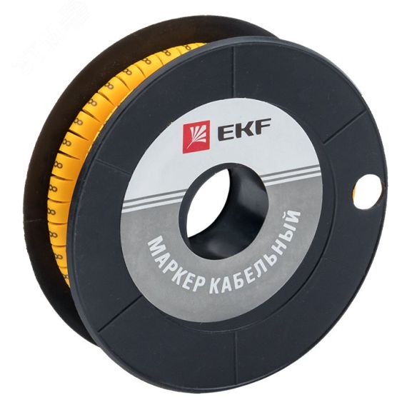 Маркер кабельный 2.5кв.мм 8 (1000ед) (ЕС-1) EKF plc-KM-2.5-8