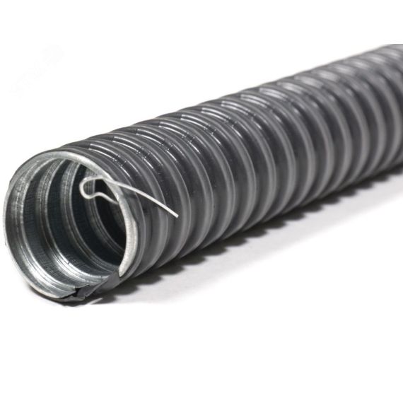 Металлорукав в ПВХ изоляции РЗ-ЦПнг-22 (50 м) с протяжкой ЗЭТА Новосибирск zeta44706