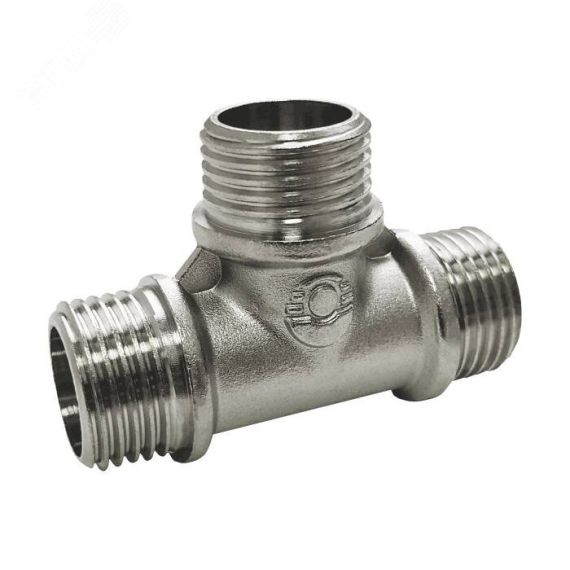 Тройник с никелевым покрытием ННН 1/2'x1/2'x1/2' VALFEX VF.131.N.012