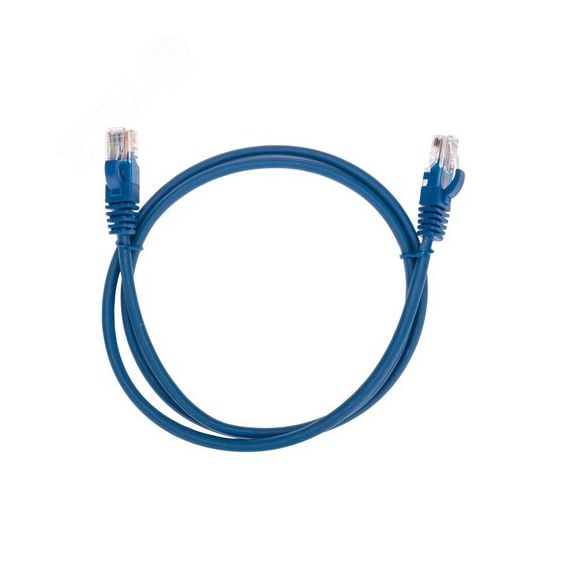 Патч-корд U/UTP, CAT 5e, RJ45-RJ45, 26AWG, LSZH, синий, 1м, REXANT 02-0104-1