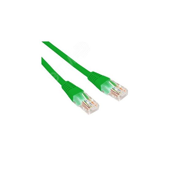 Патч-корд U/UTP, CAT 5e, RJ45-RJ45, 26AWG, LSZH, зеленый, 1м, REXANT 02-0106-1