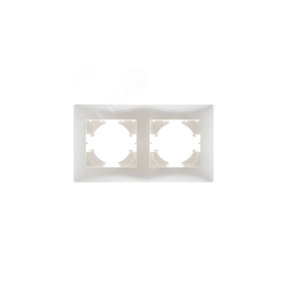 Bravo рамка 2-местная,  жемчуг GUSI Electric С1020-028