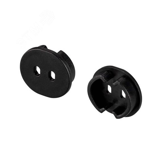 Заглушка ARH-ROUND-D20-DUAL BLACK с отверстием (Arlight, Пластик) Arlight 039302