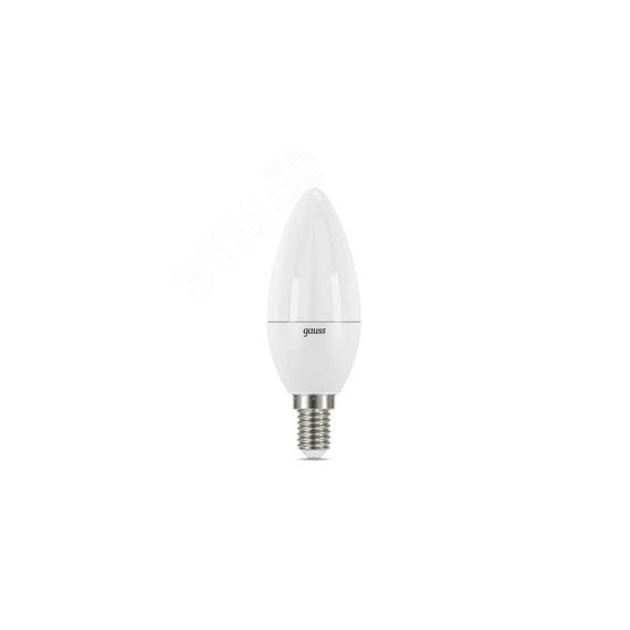Лампа светодиодная LED 6.5 Вт 550 лм 6500К AC150-265В E14 свеча холодная  Black Gauss Gauss 103101307