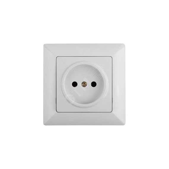 Розетка 2P, 16А-250В, СУ, Solo, белый, 4-201-01 ЭРА Б0043305