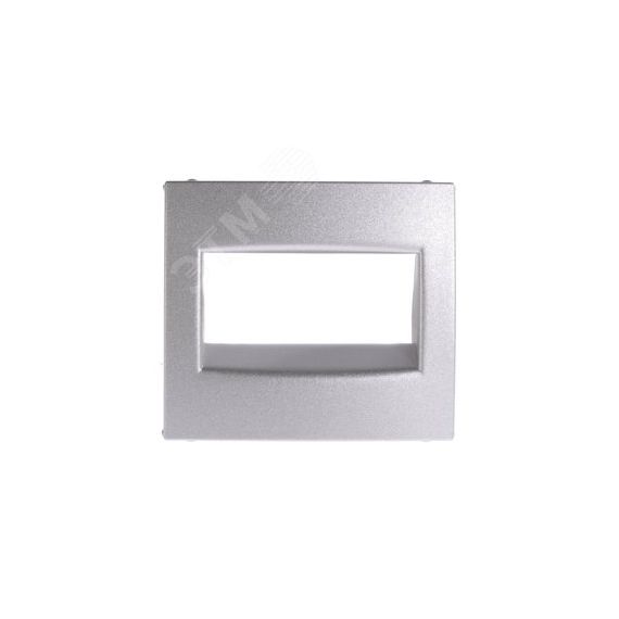 VALENA Панель лицевая RJ45 алюминий Daccord/Legrand 770255