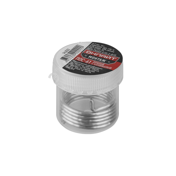 Припой ОНЛАЙТ OEM-Pos03-61K-2-B10 (банка, 2мм, 10г) ОНЛАЙТ 90099
