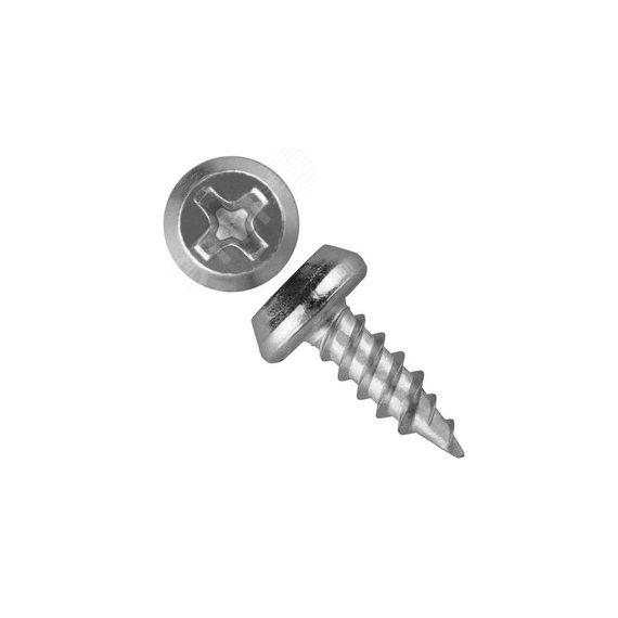 Саморез металл/металл 3.5х11 острый цинк 200 шт Крепдил screw-MM-3.5x11o-200
