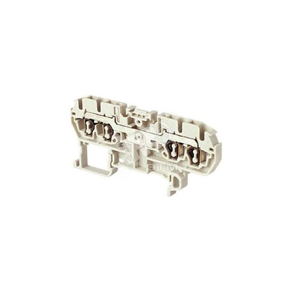 Клемма пружинная D1.5/4.4L 1.5мм.кв. серая TE Connectivity ОУЭО ENT1SNA290381R0500