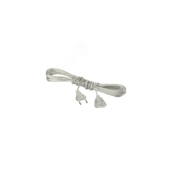 Удлинитель для светодиодных гирлянд GE-5, прозрачный, 5 м. JazzWay 5047594