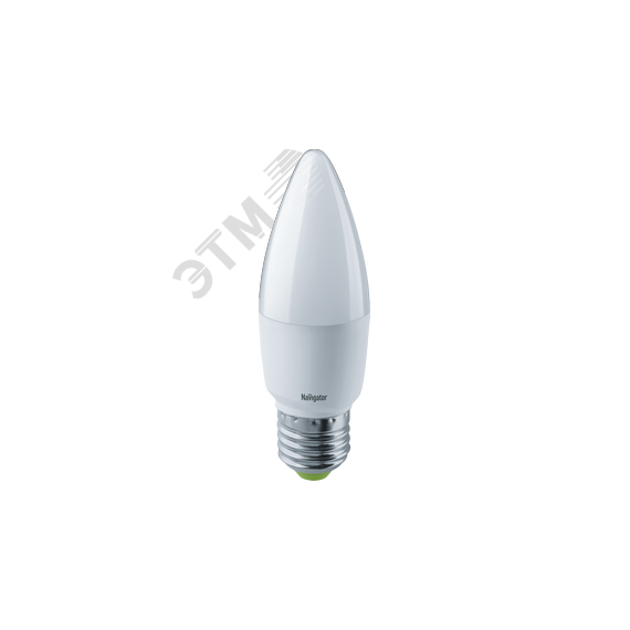 Лампа светодиодная LED 8.5вт Е27 дневной матовая свеча Navigator Group 61329